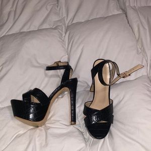 A Dan NV faux Crocodile leather 5 inch heels.